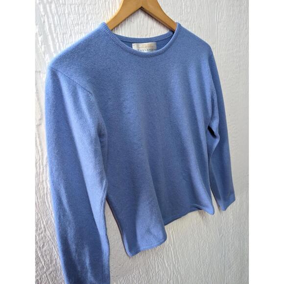 Vtg BERK Of Burlinston Arcade Ballantyne Cashmere Blue Sweater Scotland Size 3 - Picture 2 of 5